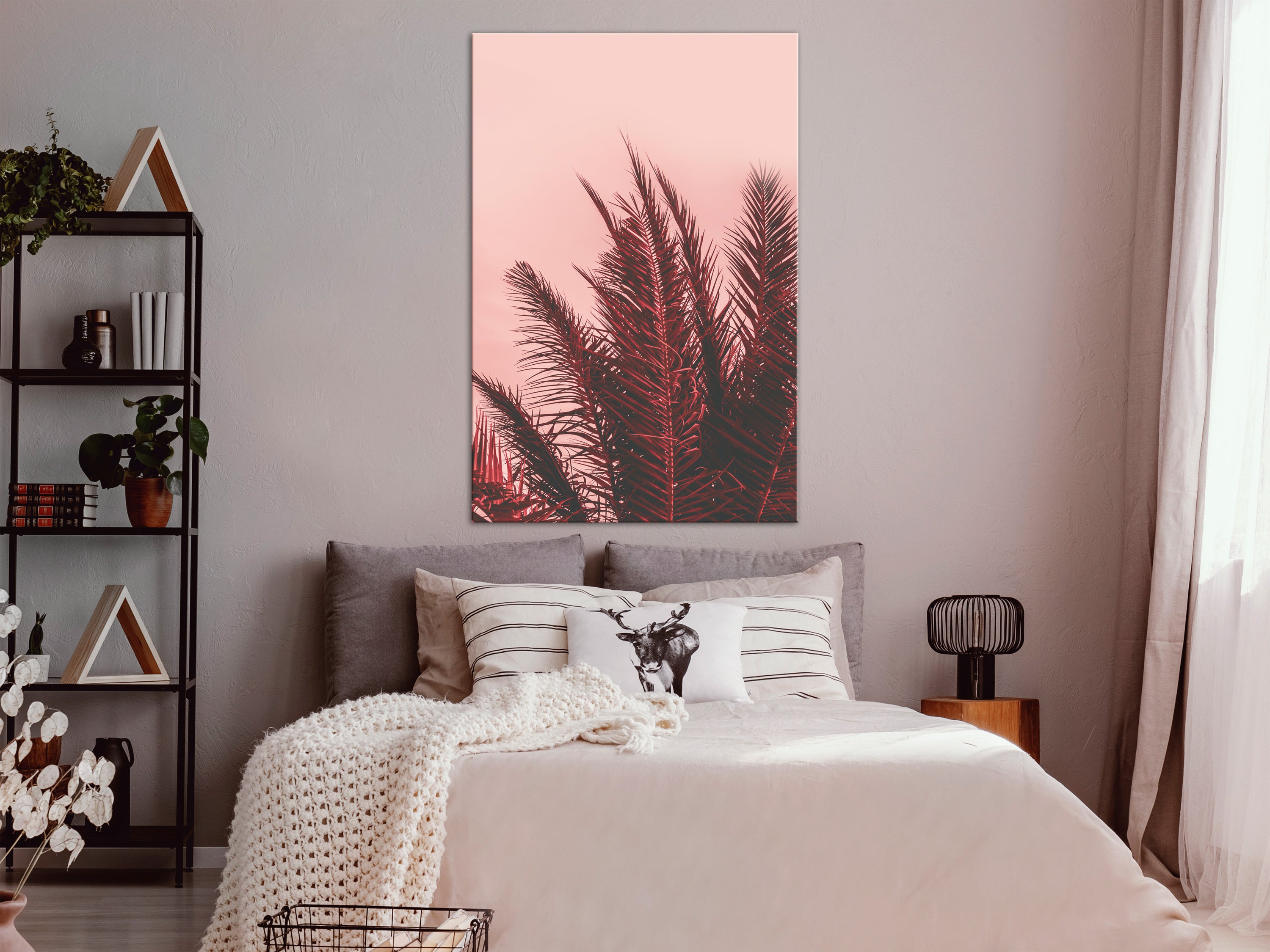 Canvas Print Palm Trees at Sunset Vertical