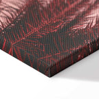 Palm Trees Sunset Vertical Canvas Print