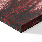 Palm Trees Sunset Vertical Canvas Print