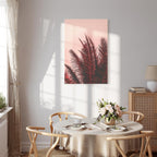 Palm Trees Sunset Vertical Canvas Print