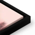 Palm Trees Sunset Vertical Canvas Print