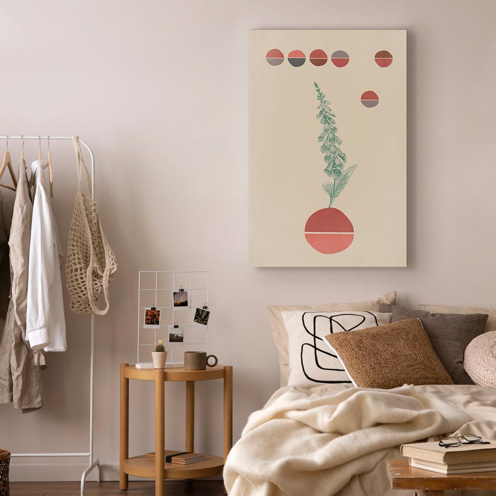 Campanula Flowers Vertical Canvas Print