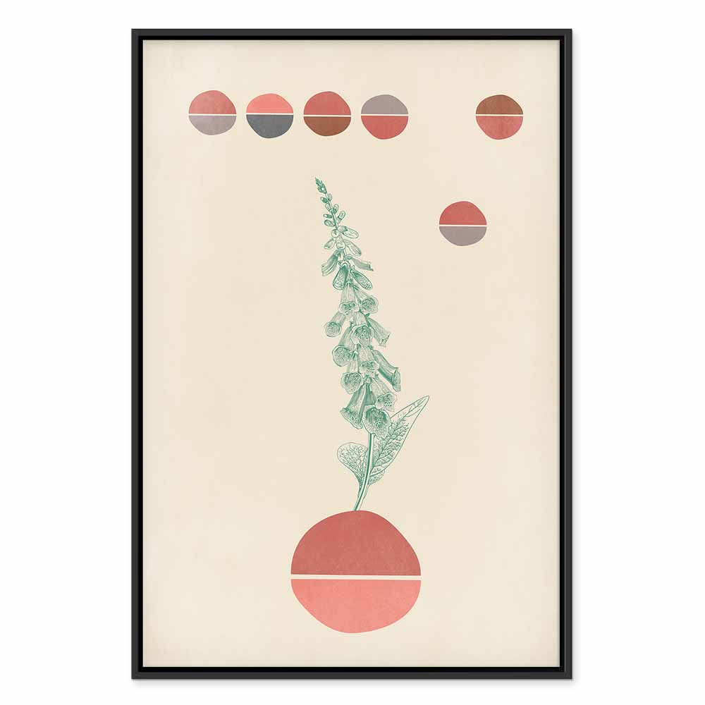 Campanula Flowers Vertical Canvas Print