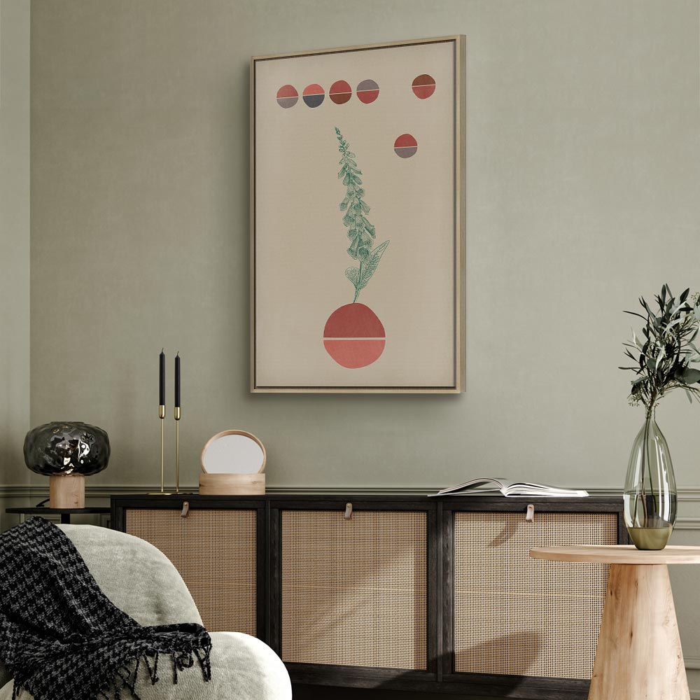 Campanula Flowers Vertical Canvas Print