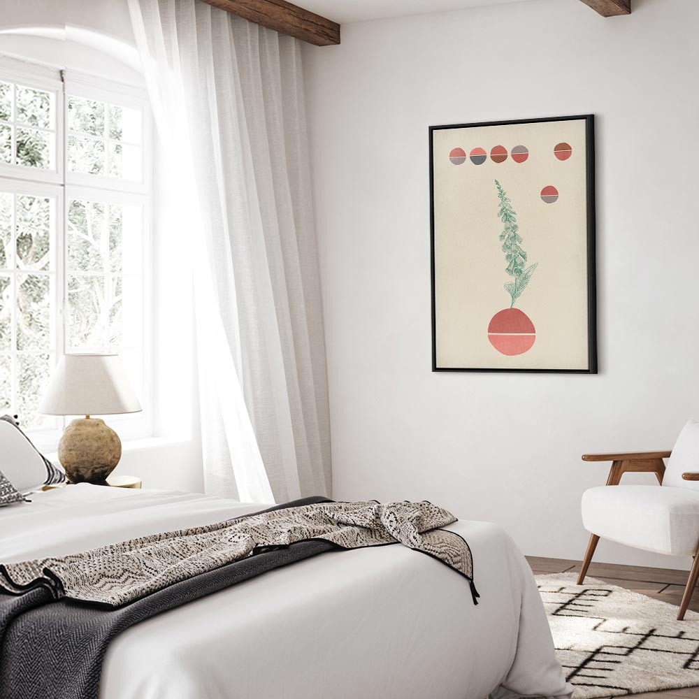 Campanula Flowers Vertical Canvas Print