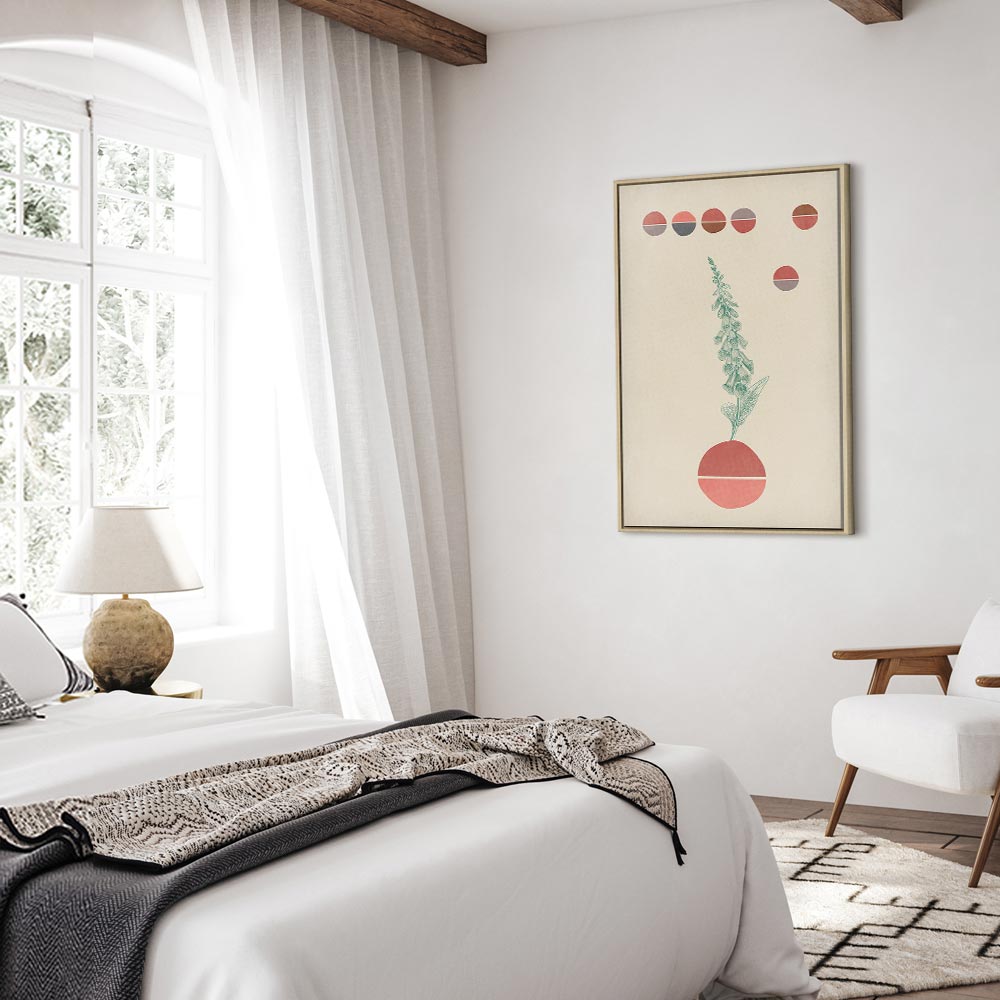 Campanula Flowers Vertical Canvas Print