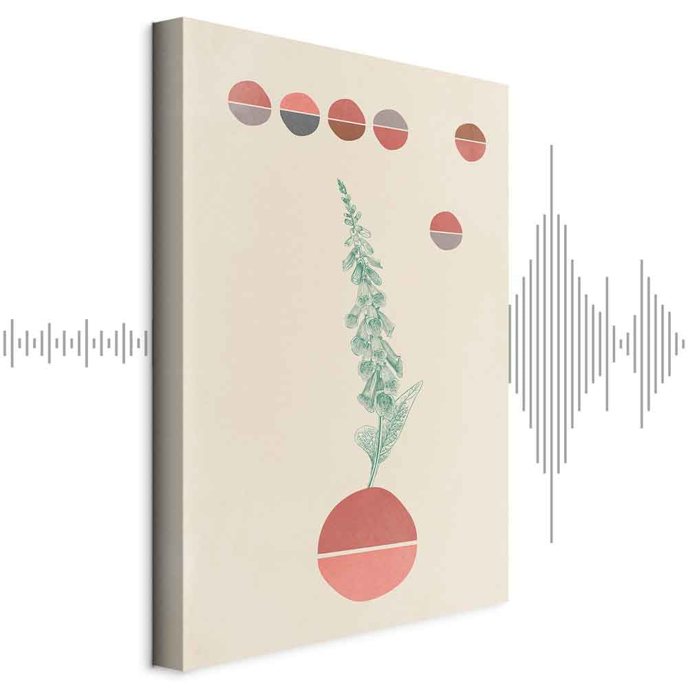 Campanula Flowers Vertical Canvas Print