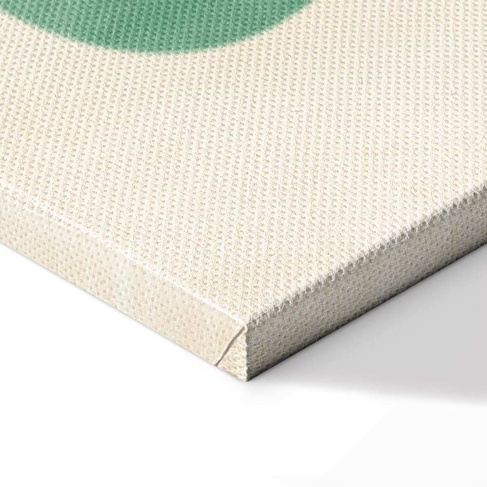 Abstract Floral Leaves Vertical Canvas Print