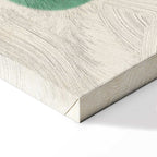 Abstract Floral Leaves Vertical Canvas Print