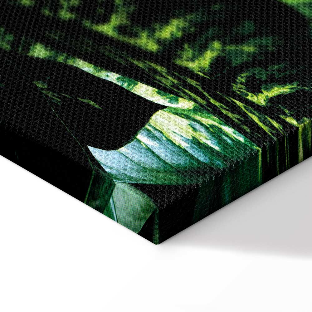 Dieffenbachia Leaves Botanical Vertical Canvas Print