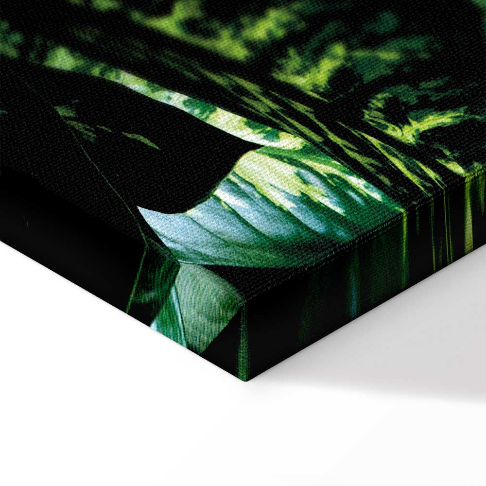 Dieffenbachia Leaves Botanical Vertical Canvas Print