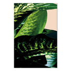 Dieffenbachia Leaves Botanical Vertical Canvas Print