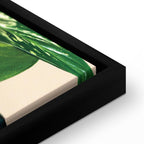 Dieffenbachia Leaves Botanical Vertical Canvas Print