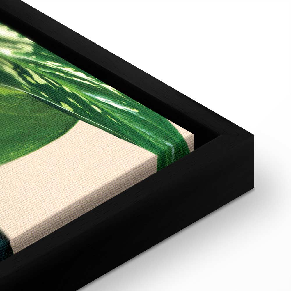 Dieffenbachia Leaves Botanical Vertical Canvas Print