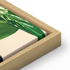 Dieffenbachia Leaves Botanical Vertical Canvas Print