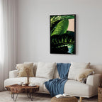 Dieffenbachia Leaves Botanical Vertical Canvas Print