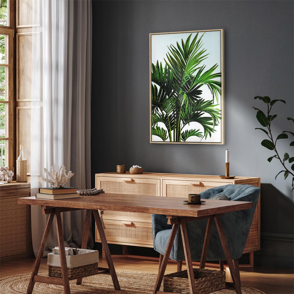 Tunisian Palm Trees Tropical Canvas Print