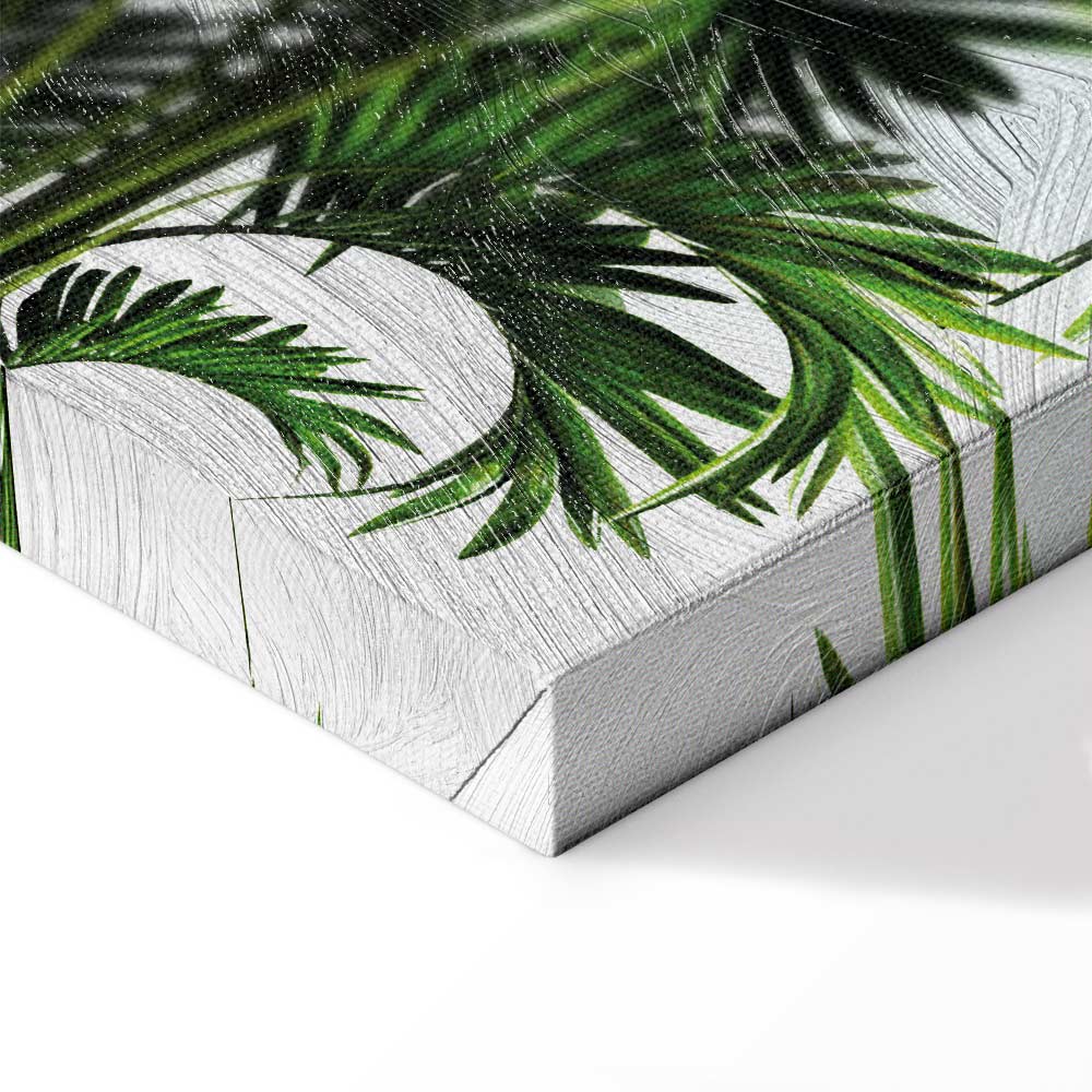 Tunisian Palm Trees Tropical Canvas Print