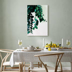 Coral Leaves Nature Vertical Canvas Print