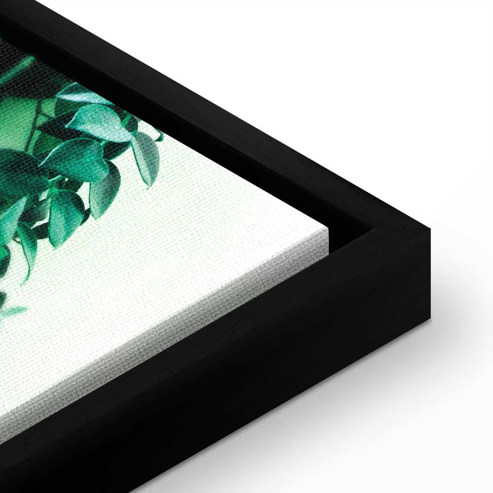 Coral Leaves Nature Vertical Canvas Print