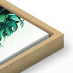 Coral Leaves Nature Vertical Canvas Print