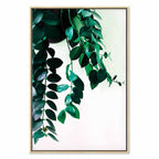 Coral Leaves Nature Vertical Canvas Print