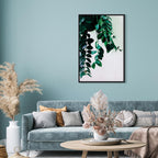 Coral Leaves Nature Vertical Canvas Print