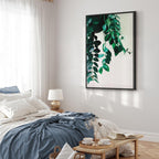 Coral Leaves Nature Vertical Canvas Print