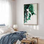 Coral Leaves Nature Vertical Canvas Print