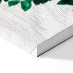 Coral Leaves Nature Vertical Canvas Print