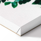 Coral Leaves Nature Vertical Canvas Print