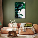 Springy Leaves Nature Canvas Print