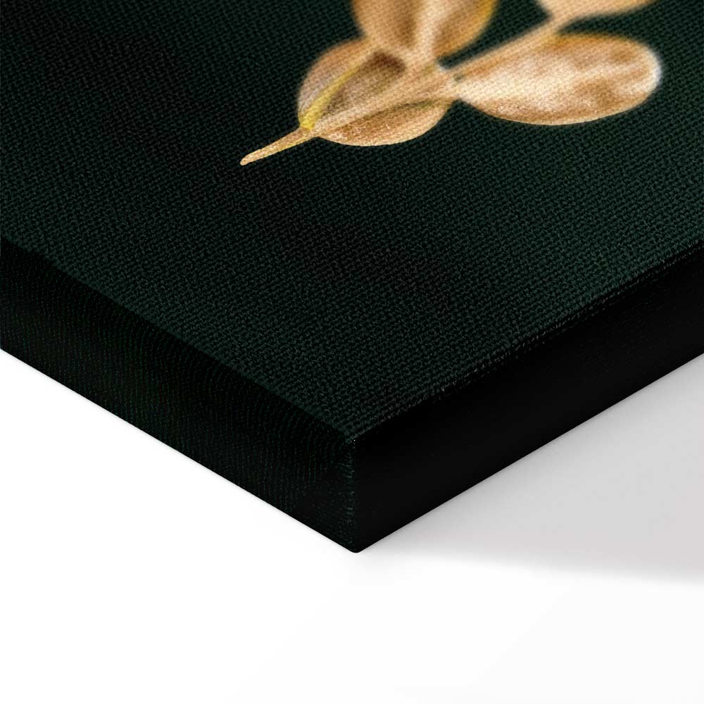 Noble Leaves Nature Canvas Print (5 Parts) Narrow