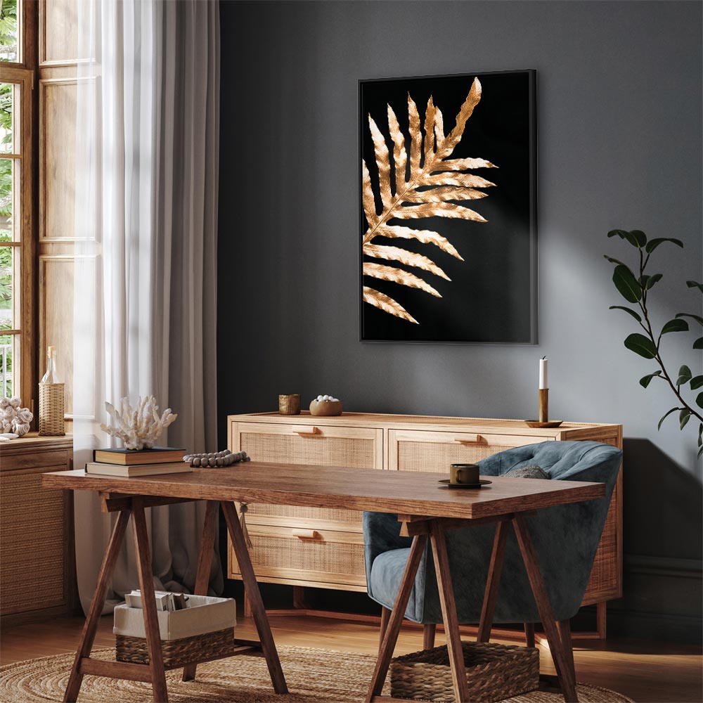 Magic Fern Leaf Nature Canvas Print