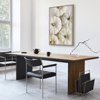 Pumpkins and Autumn Flowers Nature Canvas Print