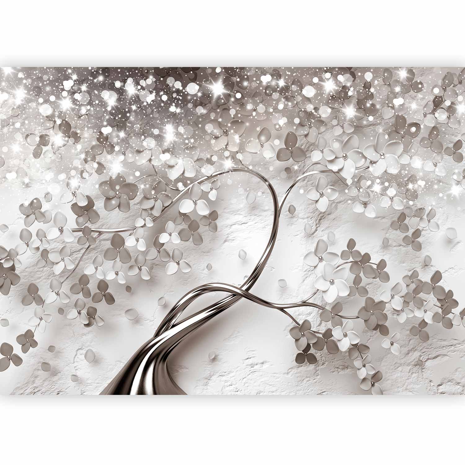 Abstract Star Tree Nature Wall Mural