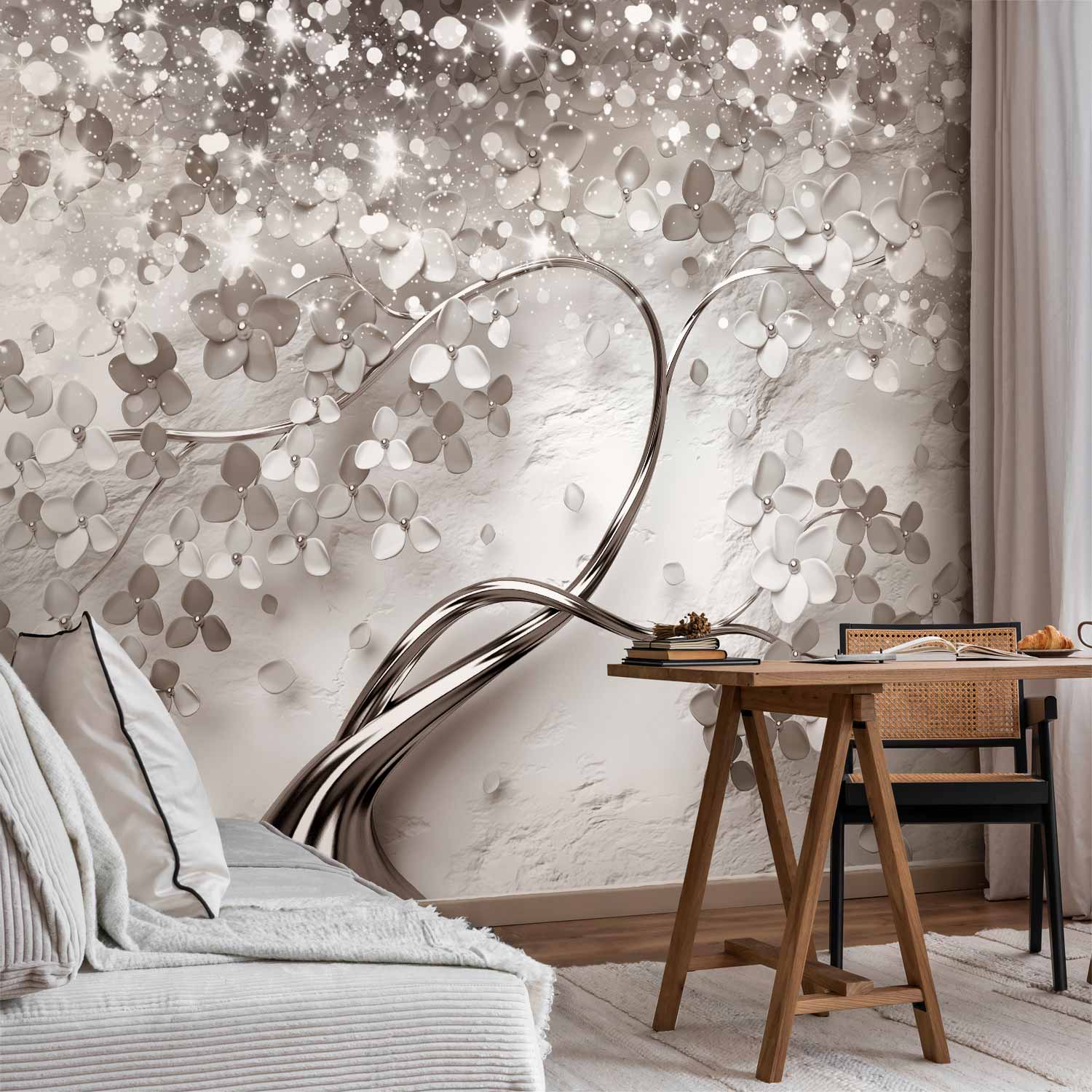 Abstract Star Tree Nature Wall Mural