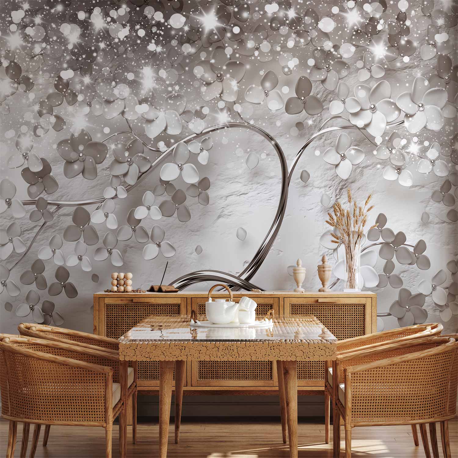 Abstract Star Tree Nature Wall Mural