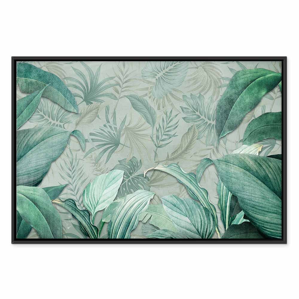 Exotic Tropical Leaves Nature Canvas Print