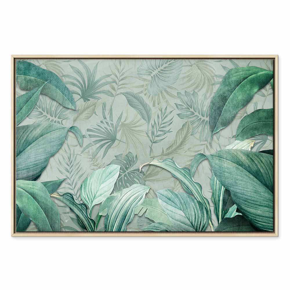 Exotic Tropical Leaves Nature Canvas Print