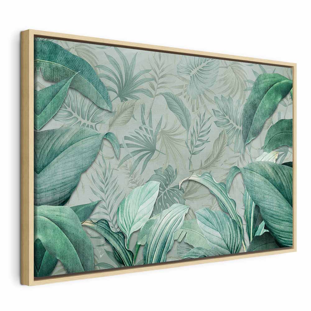 Exotic Tropical Leaves Nature Canvas Print