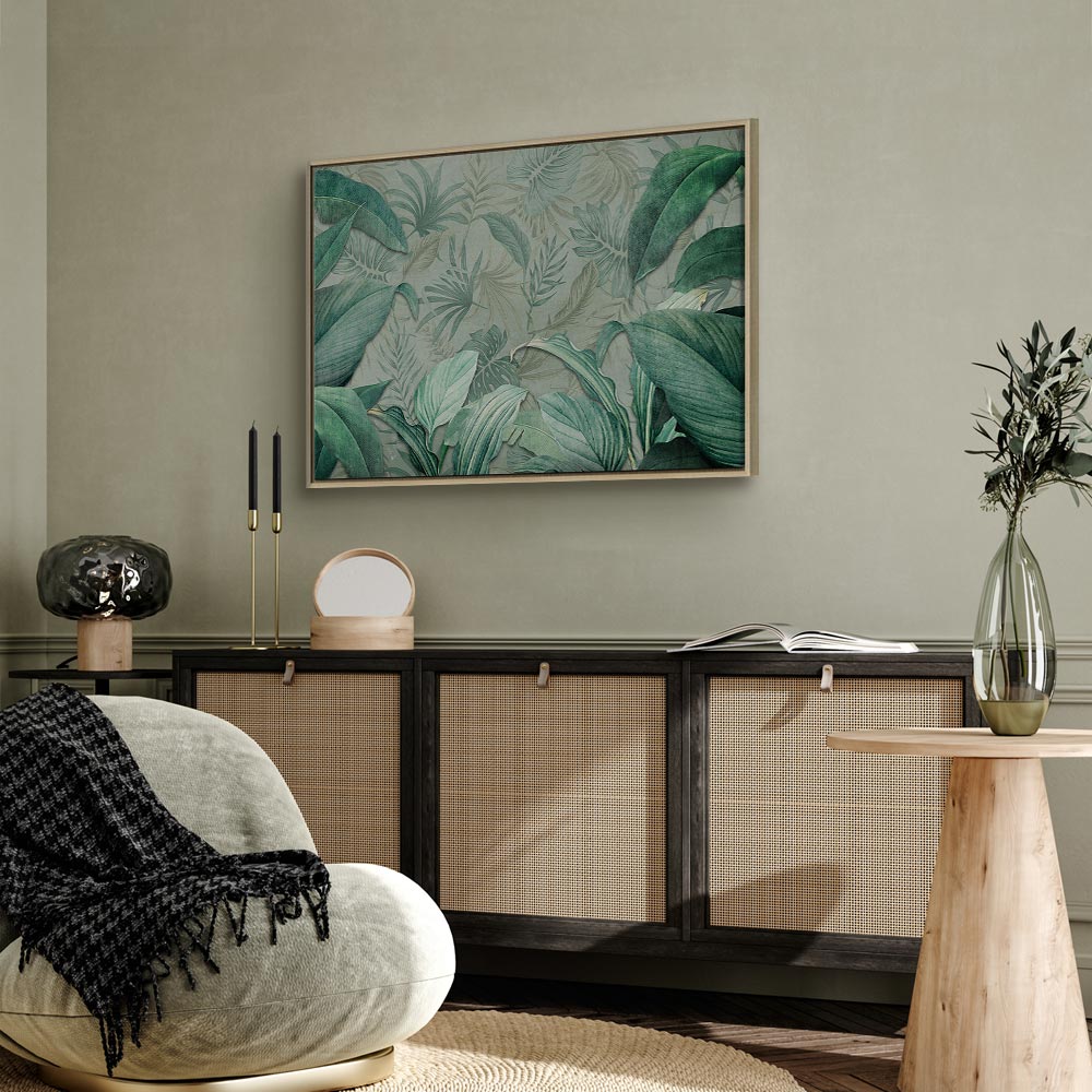 Exotic Tropical Leaves Nature Canvas Print