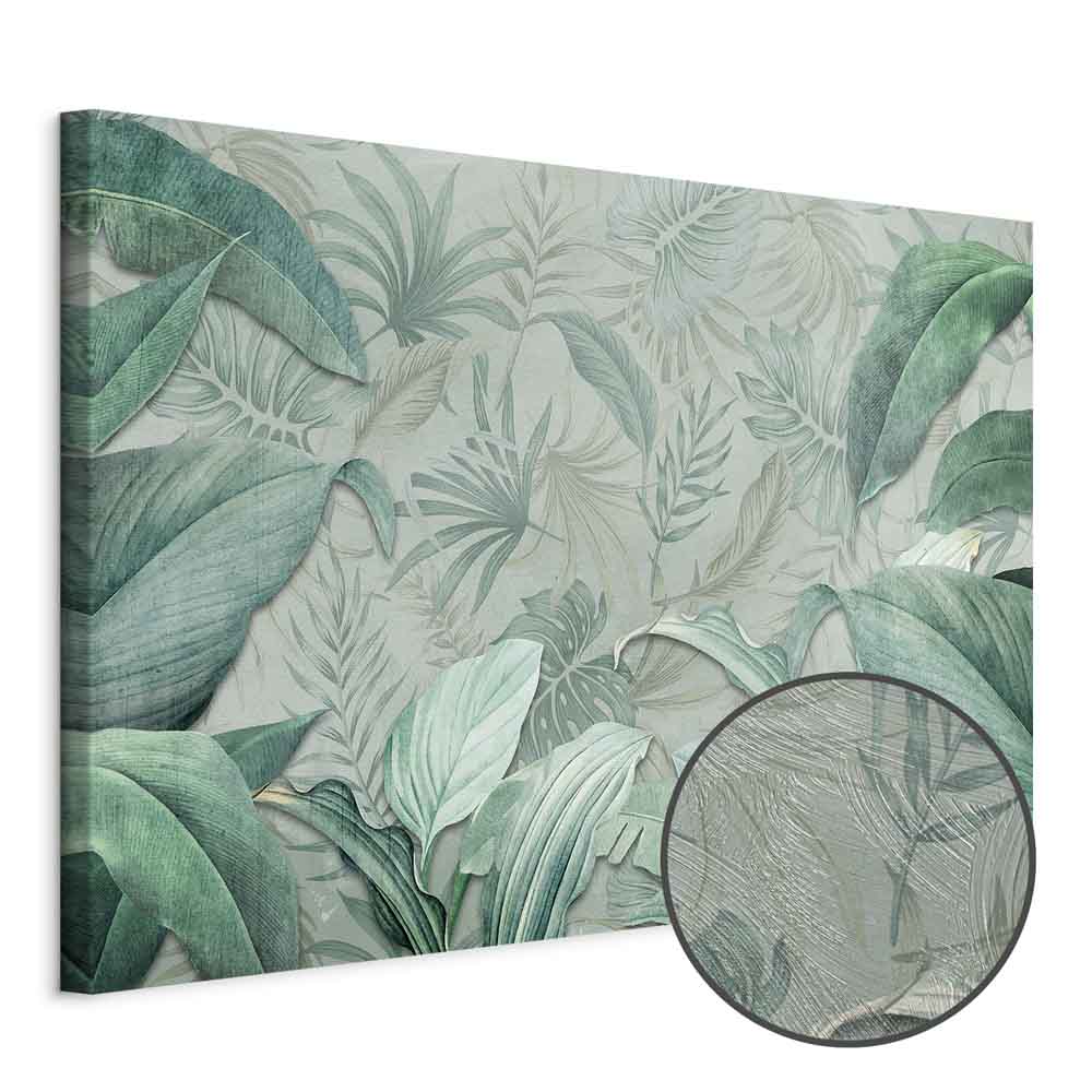 Exotic Tropical Leaves Nature Canvas Print