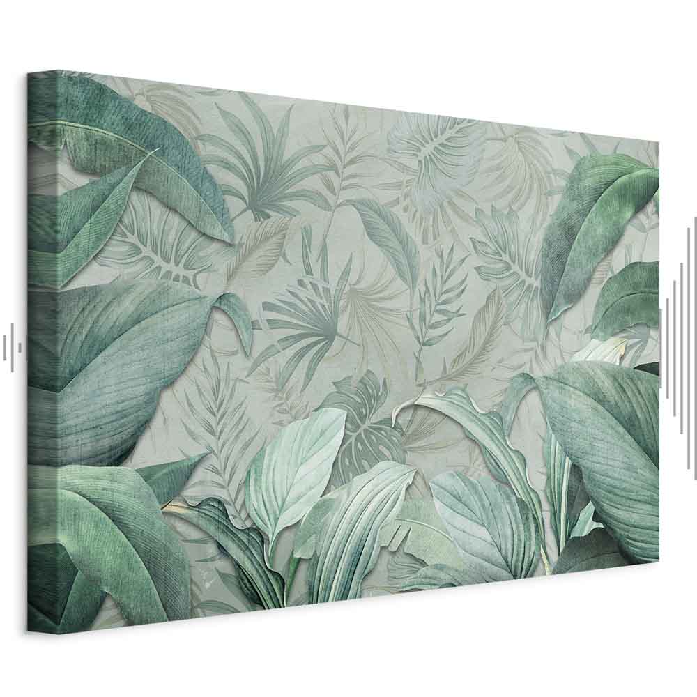 Exotic Tropical Leaves Nature Canvas Print