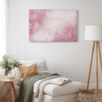 Pink Floral Canvas Print Wide