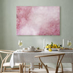 Pink Floral Canvas Print Wide