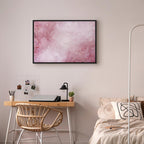 Pink Floral Canvas Print Wide