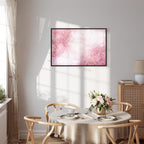 Pink Floral Canvas Print Wide