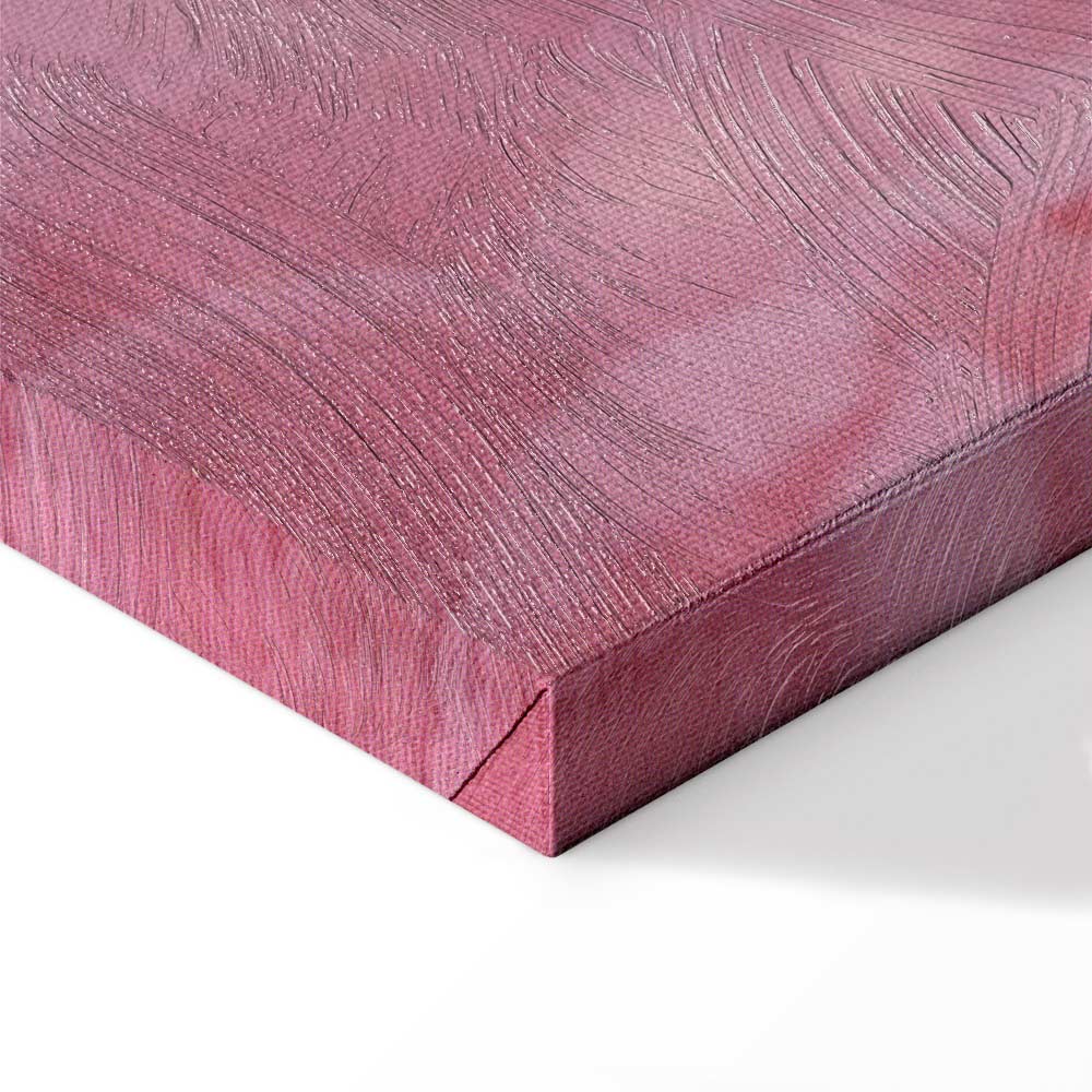 Pink Floral Canvas Print Wide