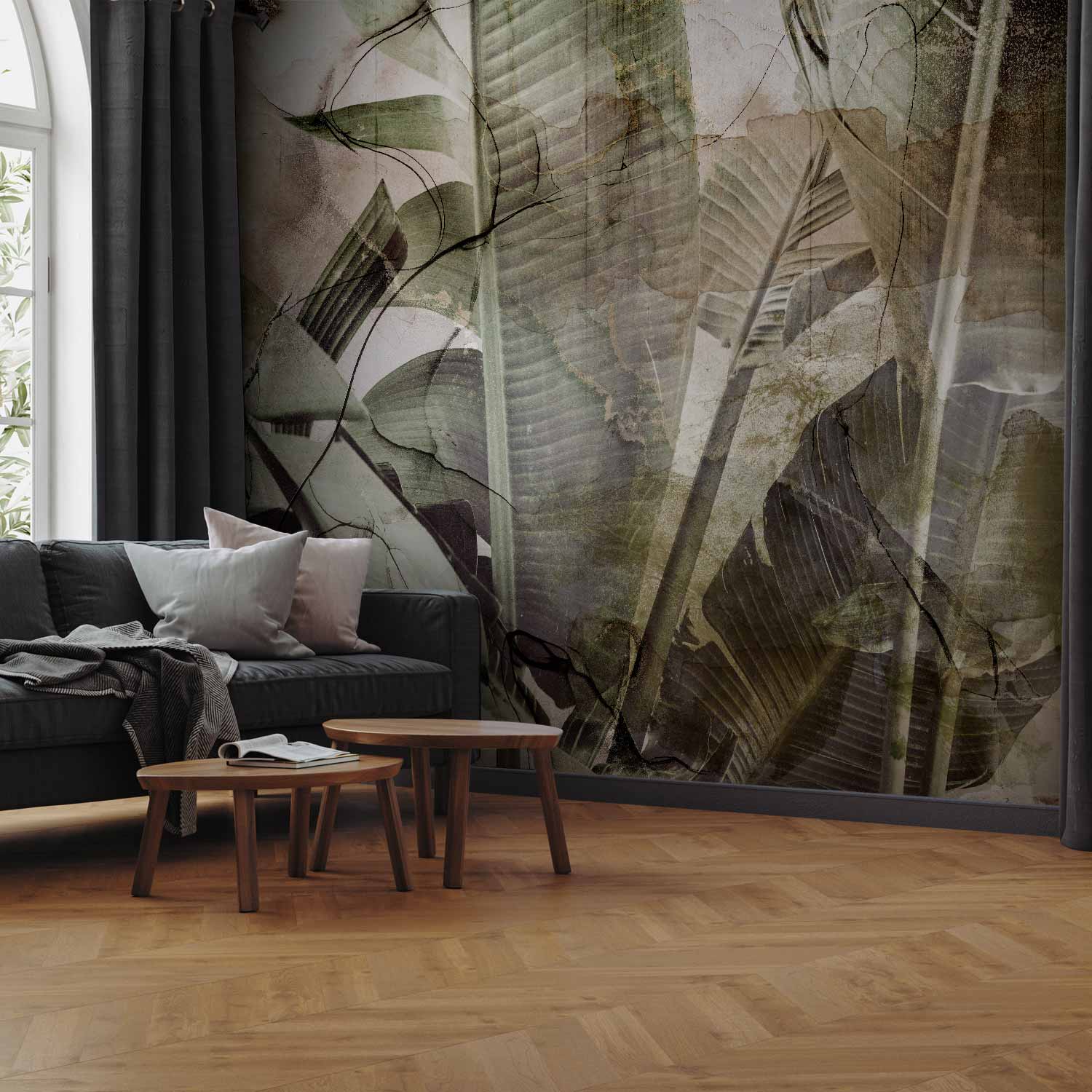 Banana Leaves Tropical Wall Mural
